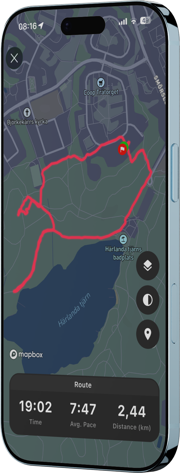Cardio sessions screen